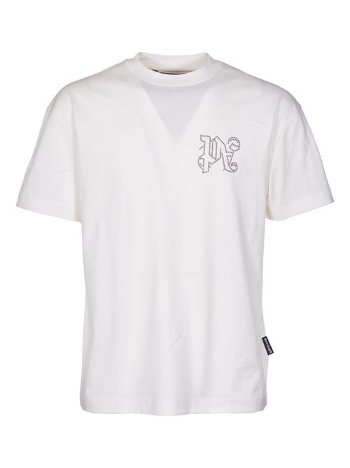 T-shirt Monogram stud PALM ANGELS | PMAA001R24JER0050377